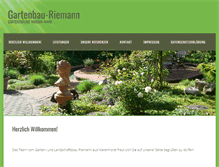 Tablet Screenshot of gartenbau-riemann.de